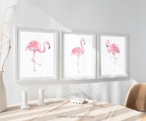 Flamingo Wall Art Pink Room Decor - Watercolor Flamingo Decor For Pink Bedroom Decor - Flamingo Bathroom Decor - Pink Flamingo Poster Blush Pink Wall Decor - Flamingo Decor For Bedroom Pink Wall Art - Flamingo Nursery Decor - Flamingo Artwork - Flamingo Pictures Wall Decor - Set Of 3 Prints 11X14 Unframed #TOP1