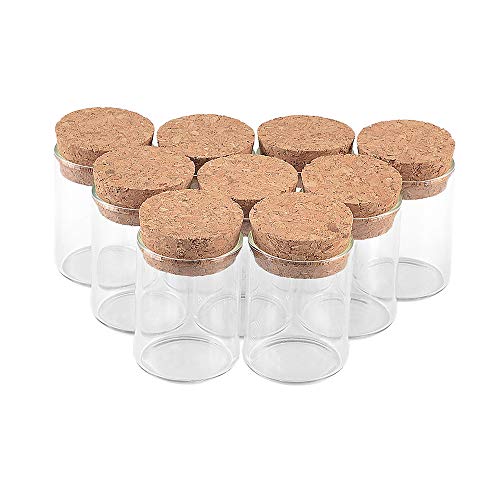 36本の15 mlの小さなガラスボトル瓶ガラス試験管瓶コルクストッパーストレージボトル15 ml(36-30x40mm)