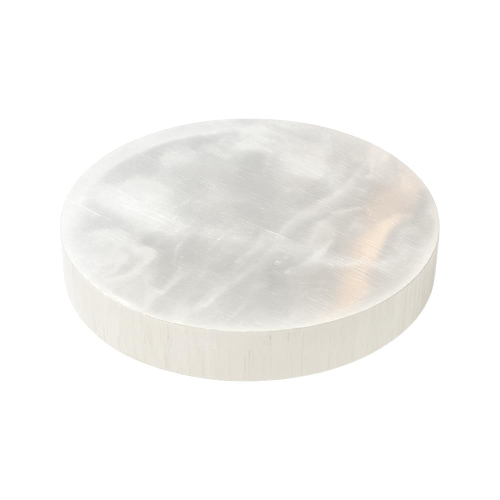 VIE Selenite Charging Plate, Round, 7cm
