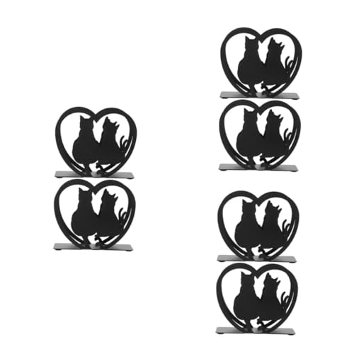 Alipis 3 Series Soporte Para Toallas De Papel Servilletero De Escritorio Soporte De Almacenamiento De Servilletas Soporte Decorativo Servilletero De Pie Black Hierro Forjado 2 Piezas*3