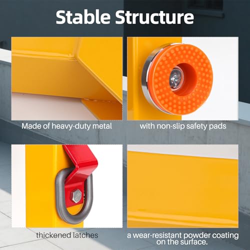Helivivfy Frontline Parapet Adjustable Non-Penetrating Anchor, Reusable Fall Arrest Anchorage Clamp For Temporary Use, Fits Parapet Walls ≤133.86", Lightweight Portable High-Strength Design by Helivivfy - Image 4
