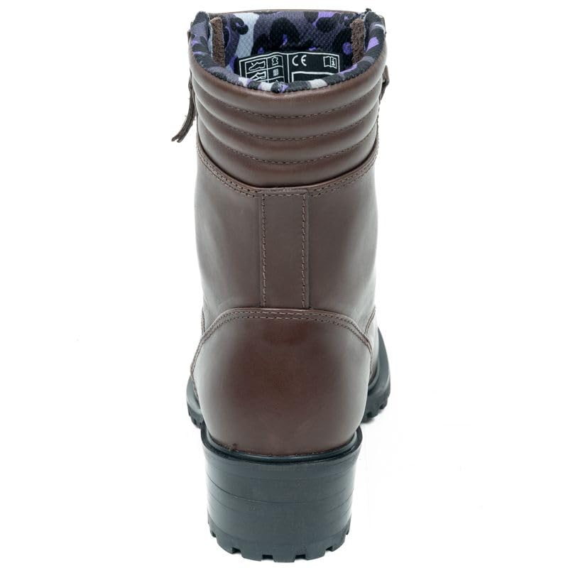 Demi-bottes COMBAT femme Homologué EN 13634 Zip cuir 39
