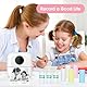 DAJASD Mini Drucker, Tragbarer Mini Fotodrucker, Thermodrucker mit 8 Rollen Druckerpapie und 6 Buntstifte, Smartphone Bluetooth Drucker, Taschendrucker für Liste, Notizen, Bilder, Reisen, Studium