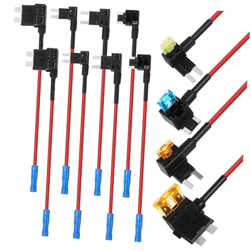 Portafusibles para coche LIFKOME de 12 vías y adaptador para instalación eléctrica sin daño