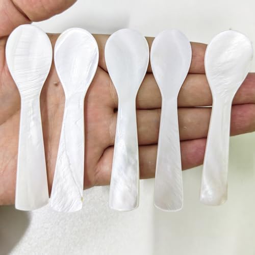 Kaviarlöffel – Perlmutt-Löffel-Set mit Geschenkbox-Verpackung – perfekt zum Servieren von Kaviar-Eiern und Dessert (5)