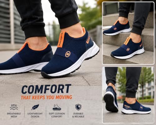 Image of Men's Sports Shoes for Men | Comfortable Walking Running and Training Shoes