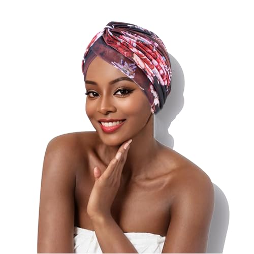 ARYIMYDP 1 piezas Fascia Capelli Donna, Copricapo da Donna per Chemioterapia, Cappello da Chemioterapia, Berretto Pre-Annodato con Pieghe