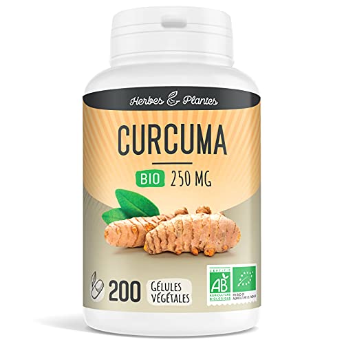 Herbes Et Plantes Curcuma Bio 200 Gélules Végétales 250 mg
