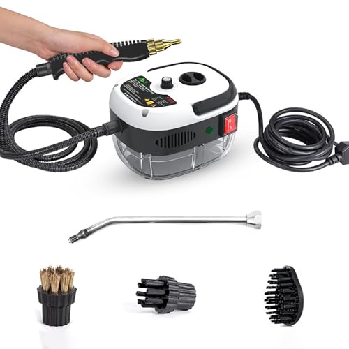 ALIWO Vaporizador de 2500 Vatios Limpiador a Vapor Portátil de Alta Resistencia for Limpiar Azulejos con Lechada for Todas Las Superficies de Duchas Domésticas (Color : White) ALIWO Vaporizador de 2500 Vatios Limpiador a Vapor Portátil de Alta Resistencia for Limpiar Azulejos con Lechada for Todas Las Superficies de Duchas Domésticas (Color : White)