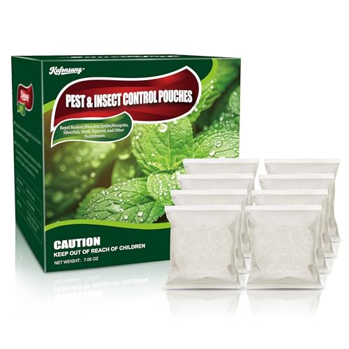 Pest & Insect Control Pouches 8 Pack -Spider Repellent Indoor,Mice