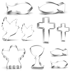 O-Kinee 10 Stück Kommunion Ausstechformen Set