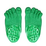 Chambom Funny Feet Slippers - Halloween Costumes Barefoot Slippers Novelty Plastic Costume Feet Toe Shoe Costume Accessories Gag Gifts White Elephant Gifts - Green