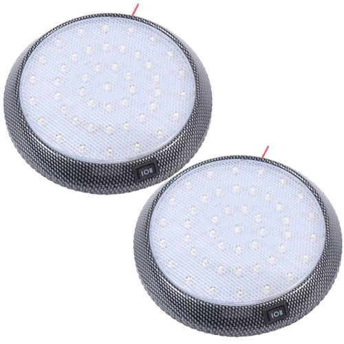 Luz coche techo 46 LED para eliminar la oscuridad interior con dos focos redondos