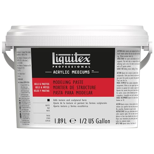 Liquitex 5342 Professional Pasta de modelar para pinturas acrílicas para estructuras de mayor tamaño, esculturas o relieves básicos - botella de 1,89 litros