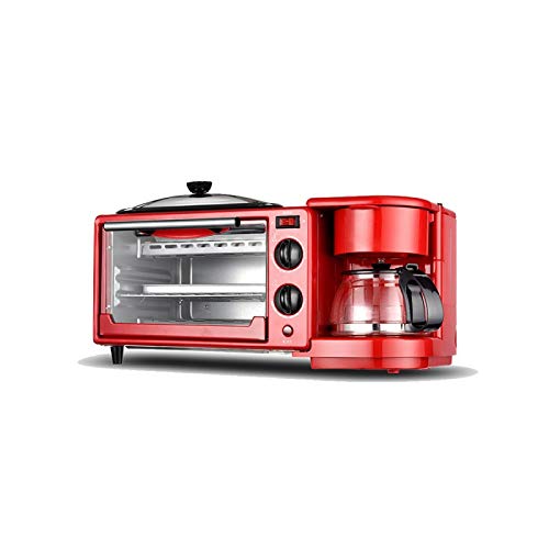 Brotmaschine 3 in 1 Startseite Frühstück Maschine Kaffeemaschine Bratpfanne Brot Toaster Elektroofen Brotbackautomaten…