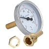 Lantelme Rookthermometer 120 graden roestvrij staal 30 cm en 50 cm thermometer voor rookoven rookoven rookoven rookkast (5 cm)