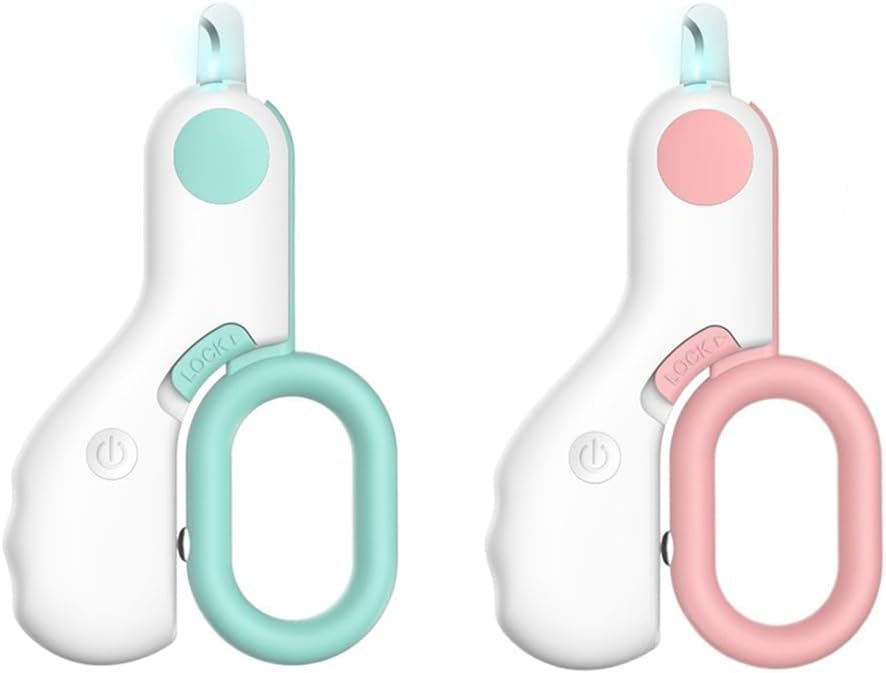 2 STKS LED Pet Nail Clippers Nail Trimmer Nail Clippers voor Indoor Katten Bunny Kitty Hond Nail Clippers