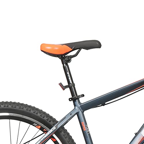Image of Vector X Viva Speedo Vb-3732 27.5T 21 Speed Dual Disc Mountain Bike (Grey-Orange)