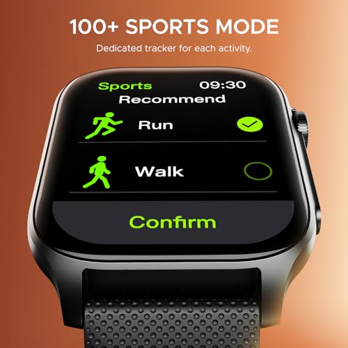 Image of Boat Ultima Ember smartwatch with 1.96 inch AMOLED Display, AOD, Personalized Fitness Nudges, Functional Crown,100+ Sports Modes, Create Your Own Watchface, smartwatch for Man and Woman (Bold Black)