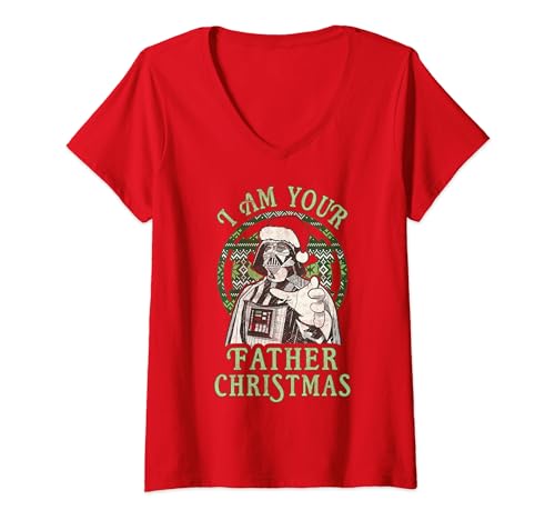 T-shirt Star Wars femme col V idéal pour le repas de Noël en famille