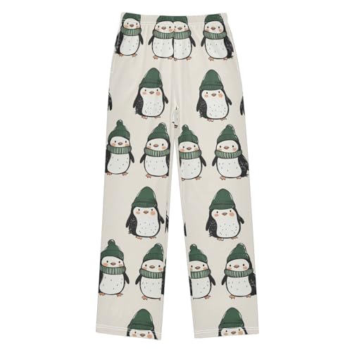 Pajama Bottoms, Pajamas Pant Cute Penguins Lounge Wear Casual Cartoon Animals Sleep Long Pants Soft Pjs Sleepwear