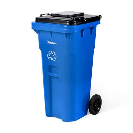 Heavy-Duty 32 Gallon Trash Can with Lid