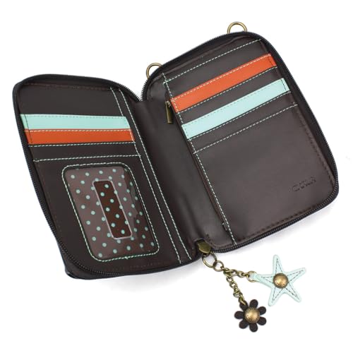 Image of CHALA Wallet Crossbody Cell Phone Purse - Women Faux Leather Multicolor Handbag with Adjustable Strap