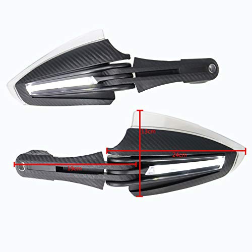 Garde-mains 22mm pour guidon de moto avec feux de jour intégrés - 3