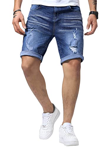Meilicloth Jeans Shorts Kurze Herren Shorts...
