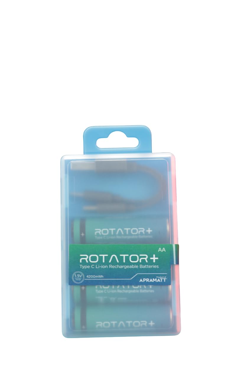 Apramatt Rotator+ AA Type-C Li-ion Rechargeable Batteries, 4200mAh, 1.5V, Pack of 4-image-9