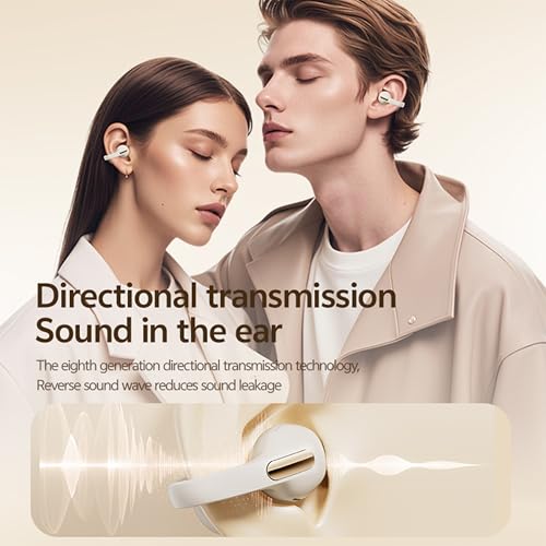 50% Off Wireless Clip-on Earbuds with Bluetooth 5.4