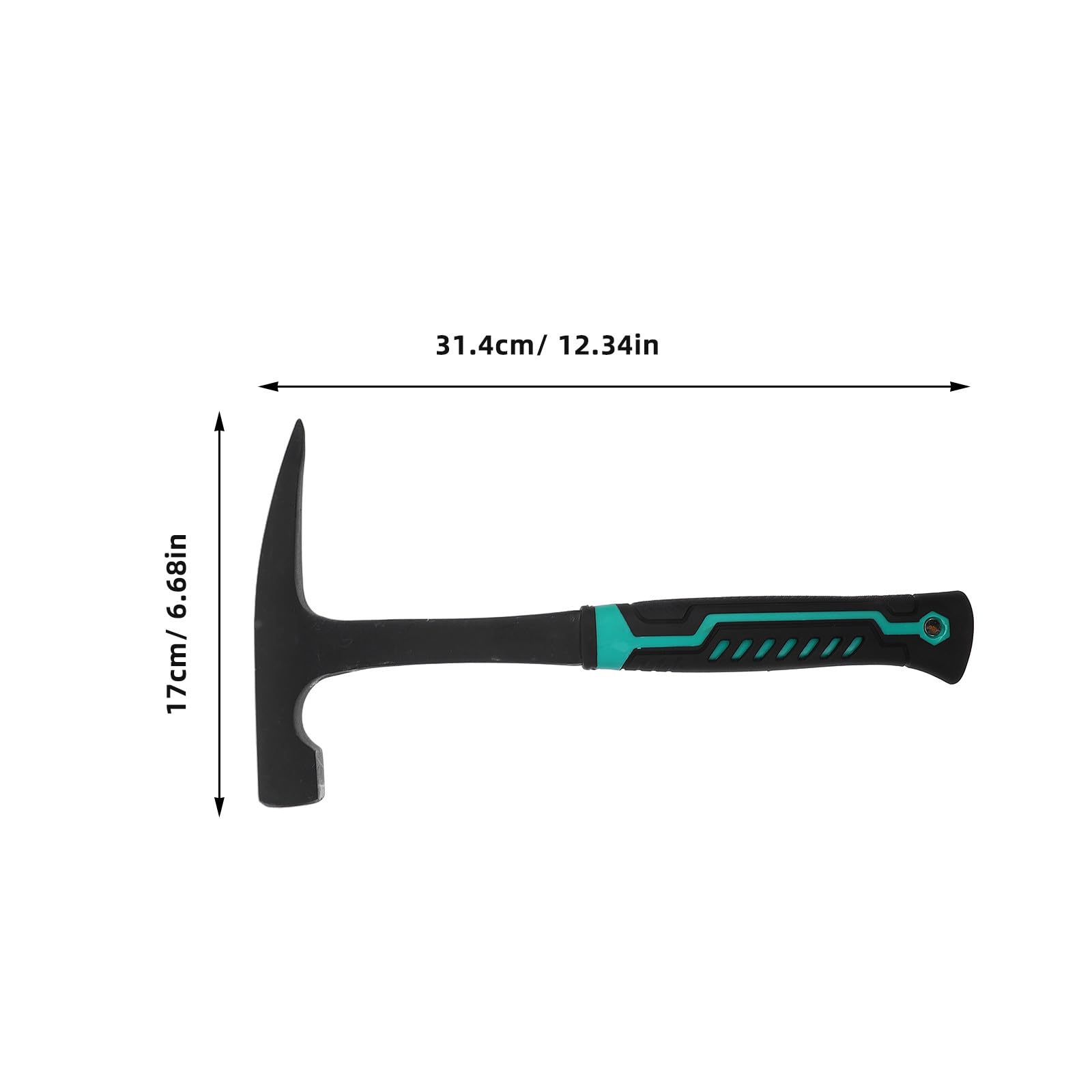 Carbon Steel Geological Hammer mit Spitzem Kopf Präzisem Schlag Ergonomischem Griff Vielseitig für Gesteins Ziegelbruch und Professionelle Geologische Exploration