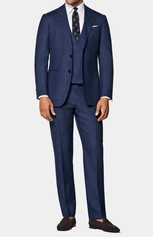 ORBITRAY Mens Suit 3 Piece Slim Fit Suit for Men Formal Business Suit Wedding Groom Prom Tuxedo Dinner Party OB012