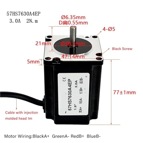 Moteur pas à pas biphasé 1,8degrés pour montage de mini fraiseuse