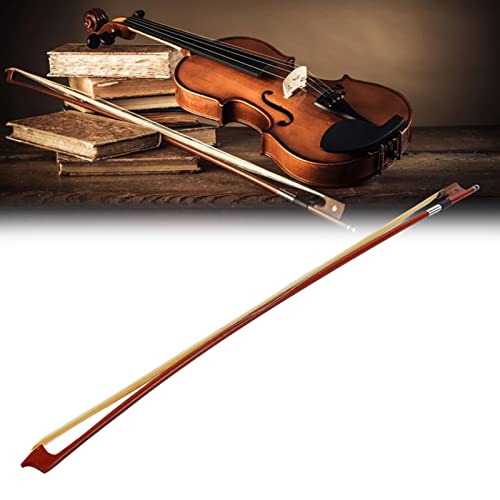 Arco de Violino de Crina de Cavalo, Mandril de Arco de Violino Reto para Prática (4/4)