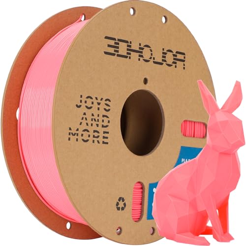 Image of 3DHoJor PLA Pro (Plus) Filament 1.75mm, 3D Printer Filament PLA Plus, Cardboard Spool 3D Printing Filament, Dimensional Accuracy + /- 0.03 mm-Pink,1kg