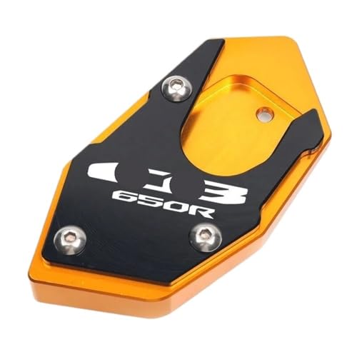 Pad béquille moto CNC CB650R stable sur herbe et gravier