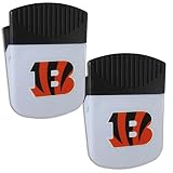 NFL Cincinnati Bengals Chip Clip Magnet with Bottle Opener, 2 Pack