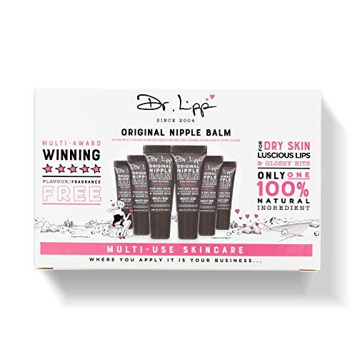 Image of Dr.Lipp ORIGINAL NIPPLE BALM 6 x 8ML, for dry skin, luscious lips & glossy bits