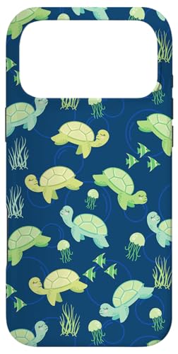 Cartoon Kawaii Womens Girls Kids Sea Turtle Lover Pattern �X�}�z�P�[�X iPhone 17 Pro Max �p