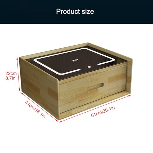 Table de chevet moderne en bois naturel marron pour chambre épurée
