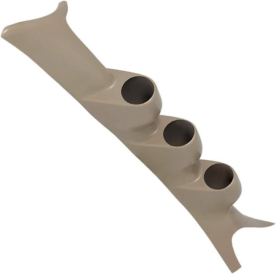 GlowShift Tan Triple Pillar Gauge Pod Compatible with Ford Super Duty F-250 F-350 Power Stroke 1999-2007 - Factory Color Matched - ABS Plastic - UV Protected - Mounts (3) 2-1/16" (52mm) Gauges