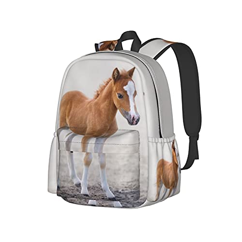 Sac à bandoulière 17 pouces mignon poulain pour transporter tout