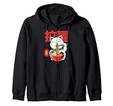 Photo Gallery ramen luck - tagliatelle di gatto maneki neko kawaii felpa con cappuccio Photo Gallery ramen luck - tagliatelle di gatto maneki neko kawaii felpa con cappuccio