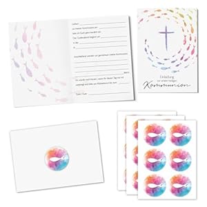 Younikat Einladungskarten 15er Set Kommunion 2832-001