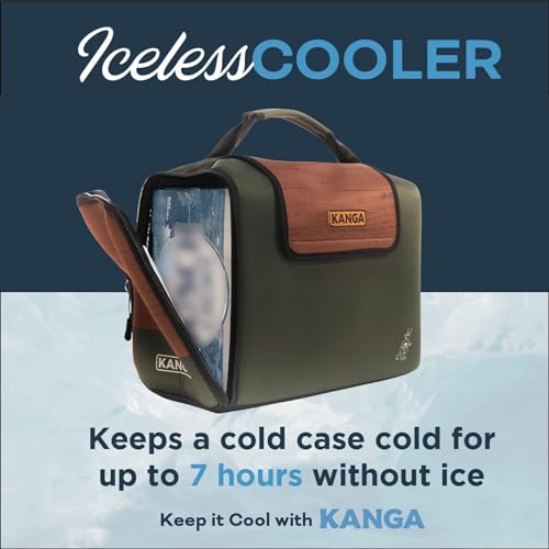 Image of Kanga Insulated Cooler Bag - Soft Cooler Bag - Can Beer and Seltzer Drink Cooler - Insulated and Durability Tested - Kanga Kase Mate