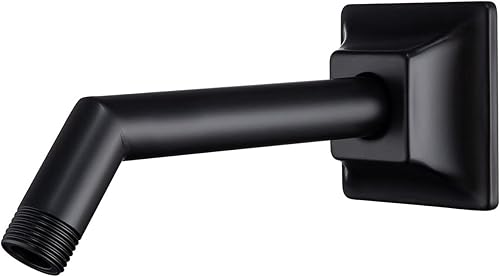 Miniatura 10 de SEABEFORE Extensión de cabezal de ducha dorado de 6 pulgadas con escudo a juego, conexión estándar de 12 pulgadas