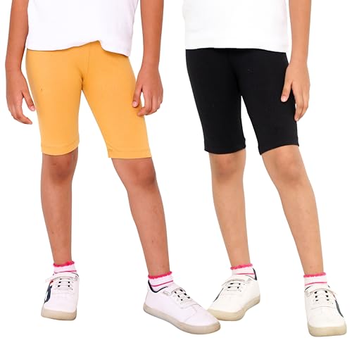 Image of TotzTouch Girls Cotton Stretchable Cycling Shorts | Girls Summer Shorts