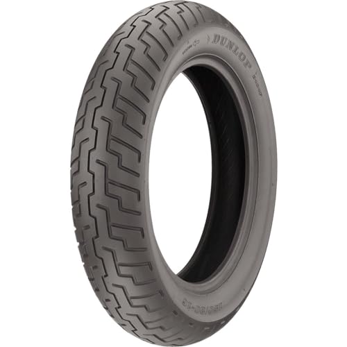 Dunlop D404 Front Motorcycle Tire 80/90-21 (48H) Black Wall - Fits: Kawasaki Vulcan Custom VN900 2006-2016