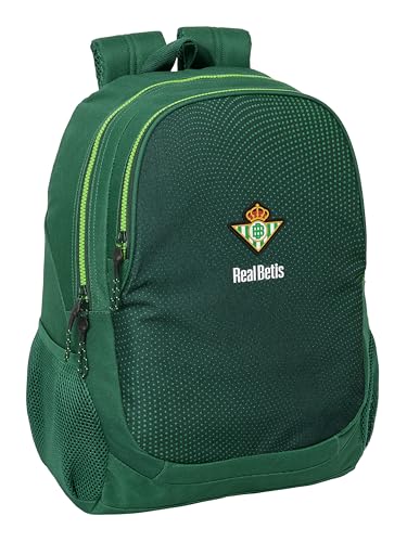 Safta REAL BETIS BALOMPIÉ - Mochila Escolar Infantil, Ideal para Niños de Diferentes Edades, Cómoda y Versátil, Calidad y Resistencia, 32x16x44 cm, Color Verde